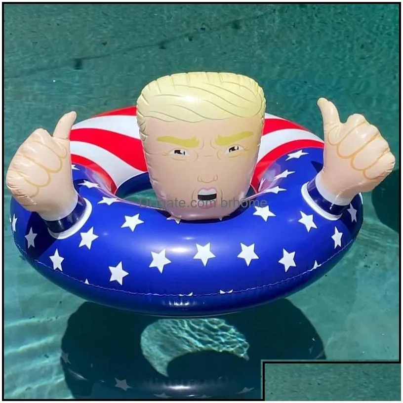 Other Festive Party Supplies Trump Swimming Floats Inflatable Pool Raft Float Swim Ring For Adts Kids Drop Delivery Home Garden Fe