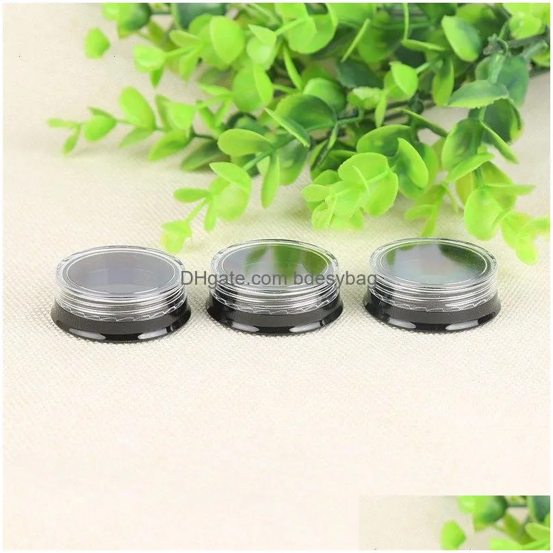3g cream jars clear plastic makeup bottle empty cosmetic container protable small sample bottles cases