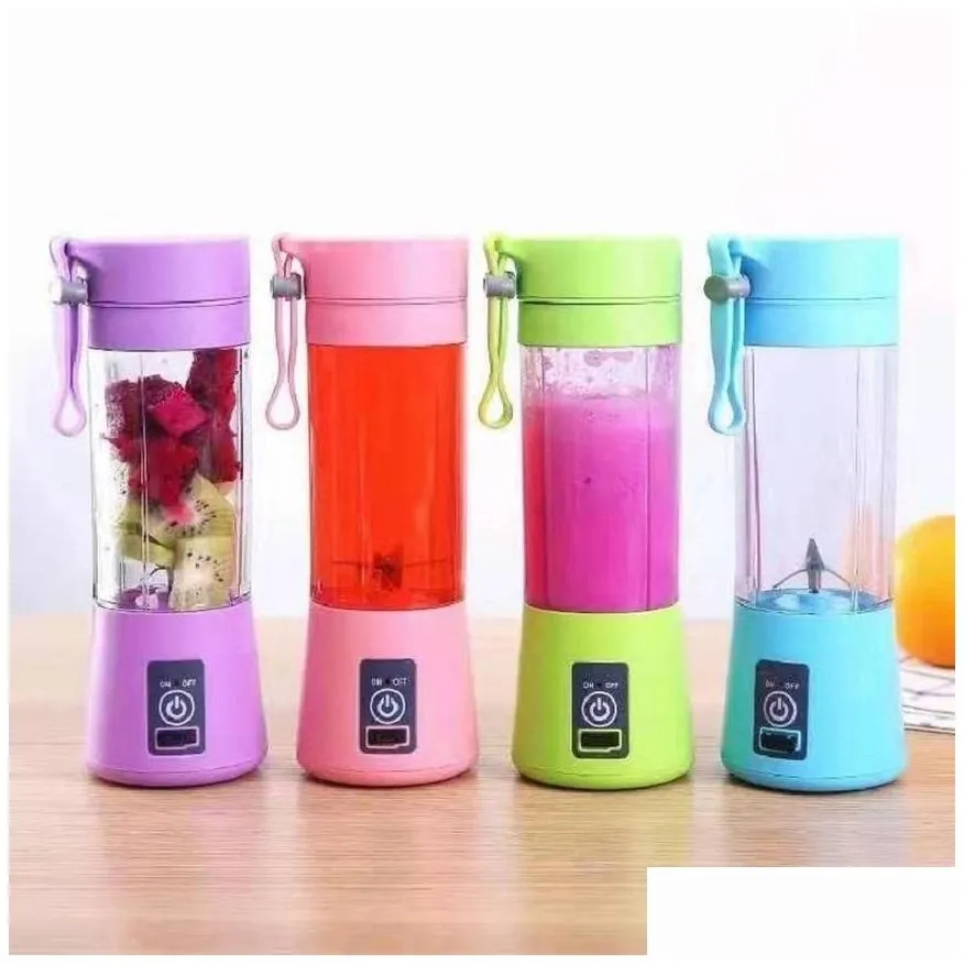 Fruit Vegetable Tools Kitchen Portable Blender Usb Mixer Electric Juicer Hine Smoothie Blenders Mini Food Processor Personal Juice