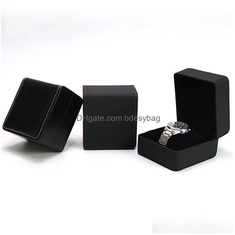 pu leather watch boxes wristwatch gift packaging case jewelry bracelet storage holder display cases