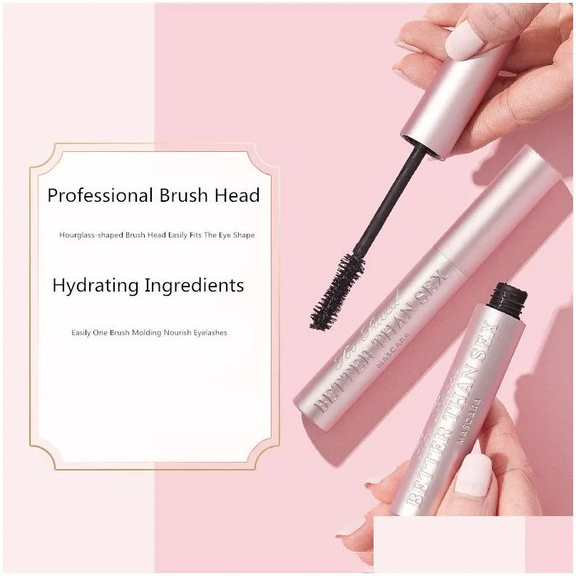  better than mascara big eyes nourish waterproof sweatproof bushy long volume pink aluminum tube roots clearly smooth makeup