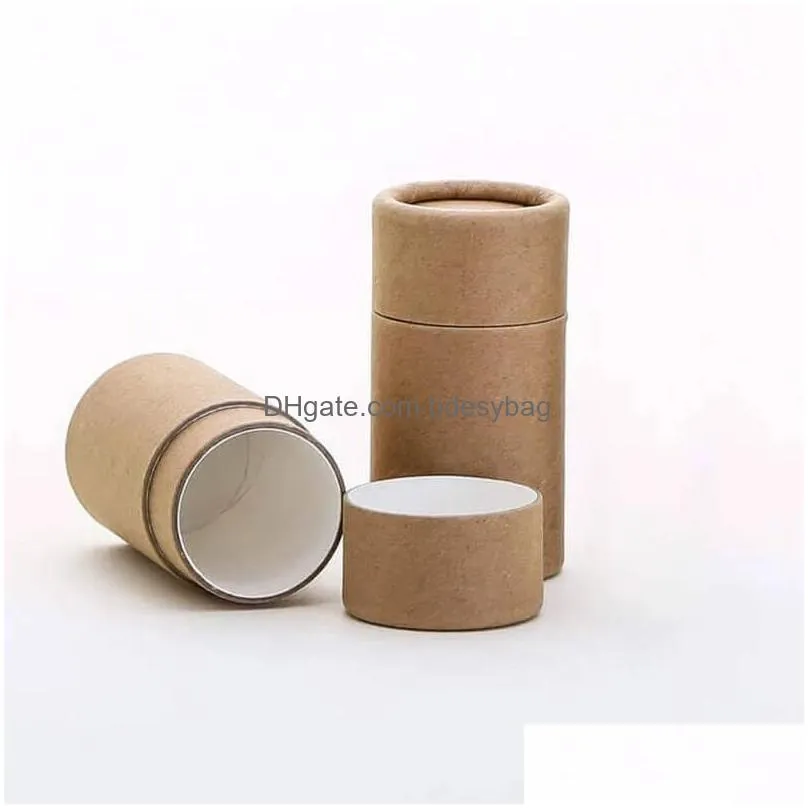 kraft paperboard tubes essential oil bottle packaging box round papers containers gift paper tube empty paper jar