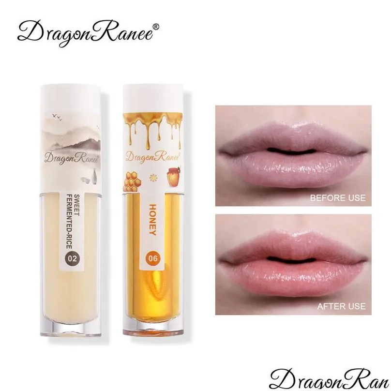 dragon ranee lip gloss moisturizing long lasting nutritious transparent honey rose lip balm oil lipgloss