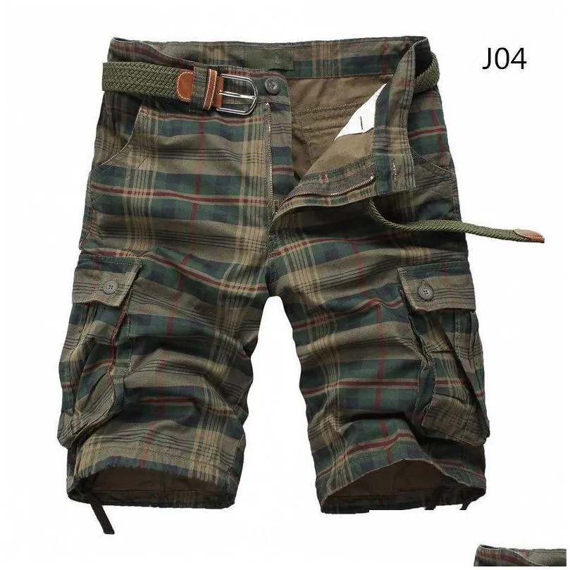 men shorts 2021 fashion plaid beach shorts mens casual camo camouflage short pants male bermuda cargo overalls