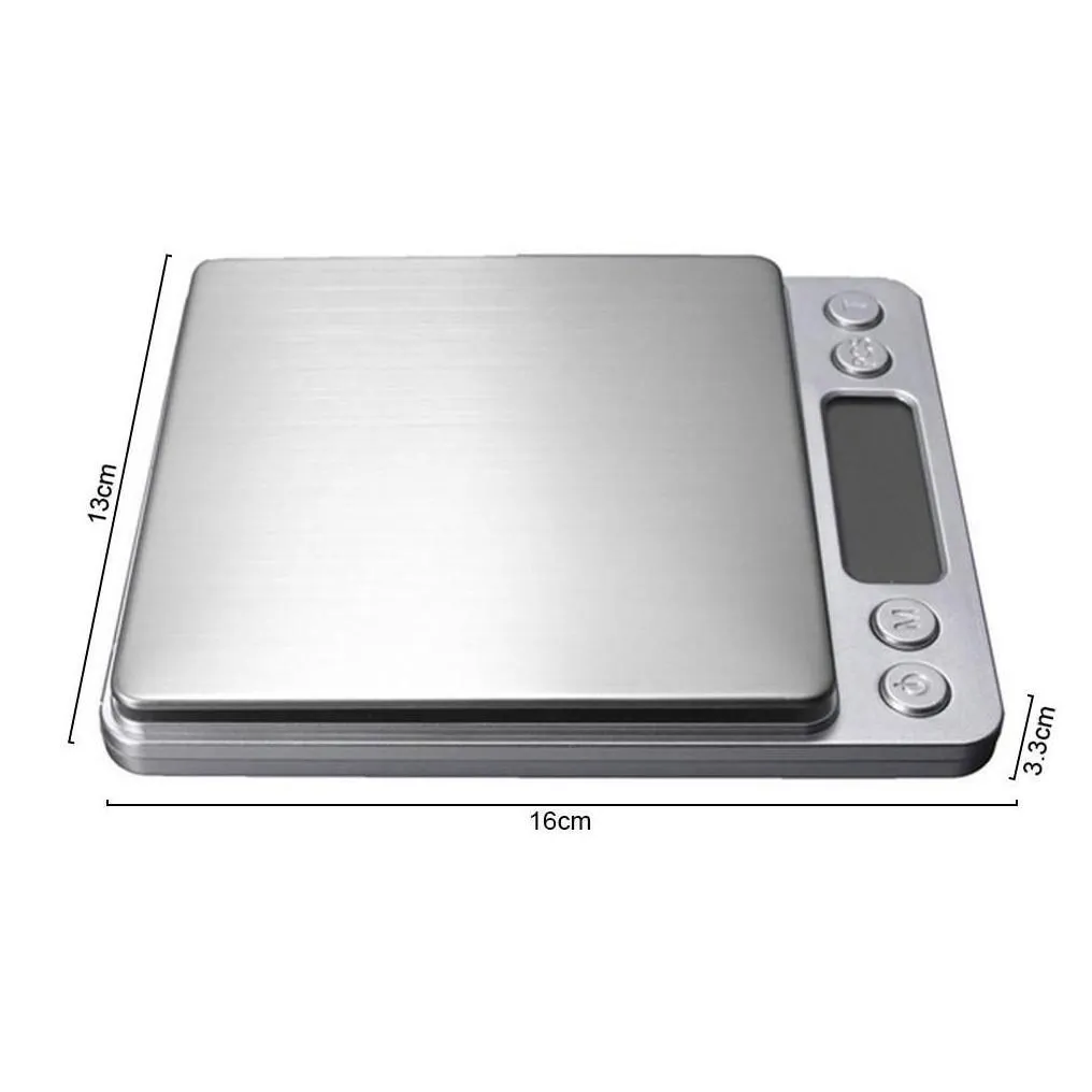 measuring tools 1000/0.1g kitchen electronic scale digital portable food scales high precision lcd flour weight drop delivery home g