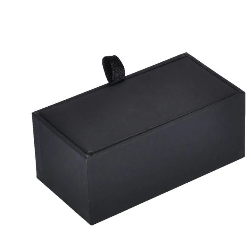 wholesale 100pcs/lot black cufflink box cufflink gift case holder jewelry packaging boxes organizer black dhs sn108