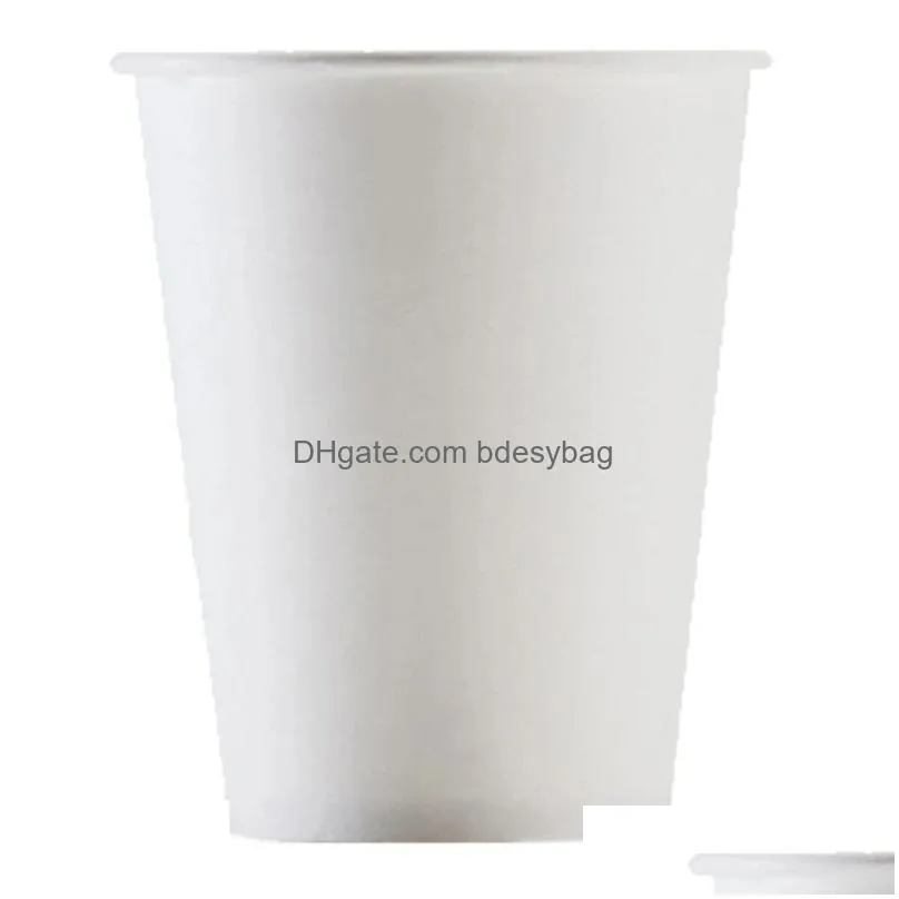 white paper cup household paper cups disposable coffee cup tea cup party supplies