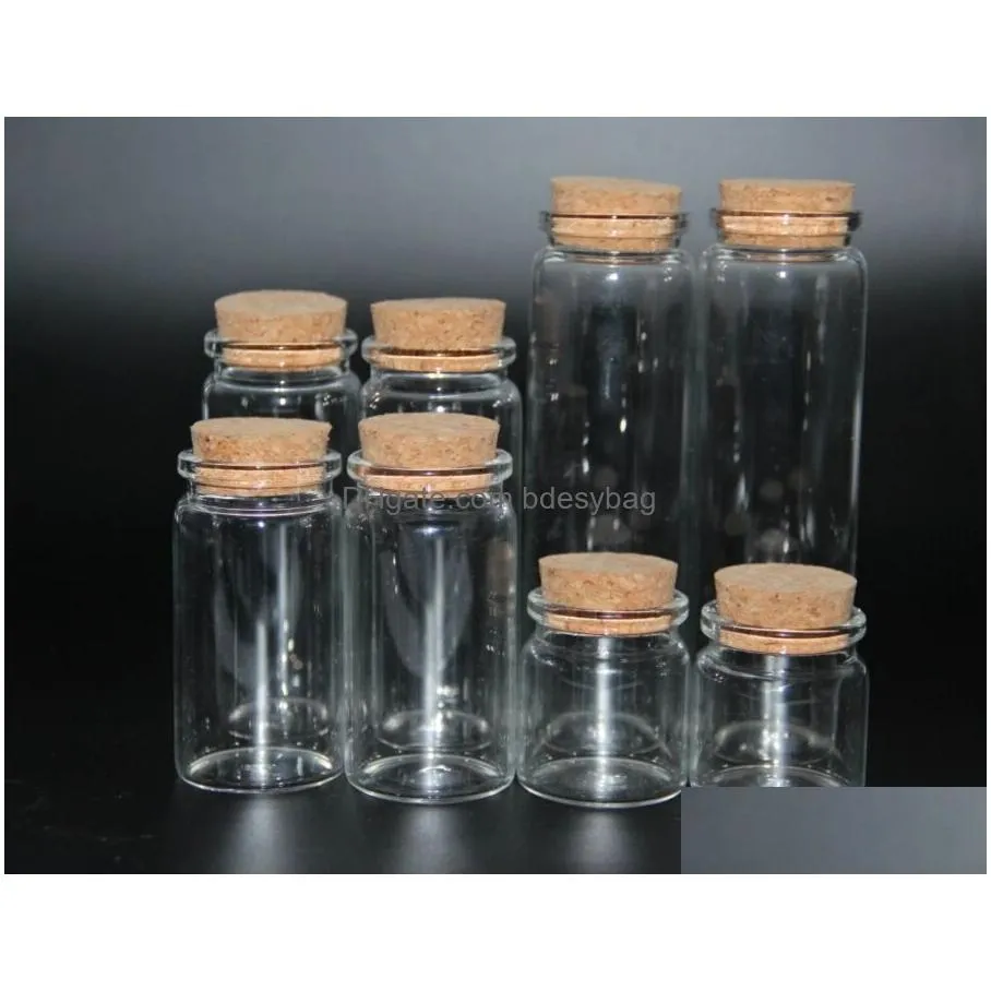 glass favor jars with cork lids drift bottle mini jar for diy crafts wedding favors