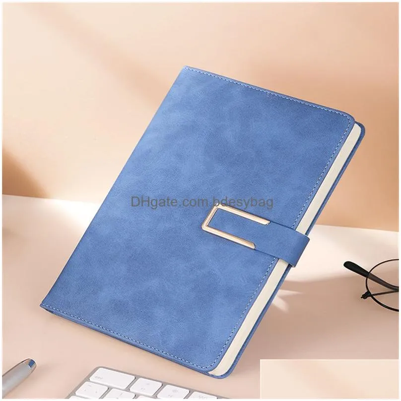 journal notebook a5 b5 pu leather cover notepads with magnetic closure college ruled notebooks for school students