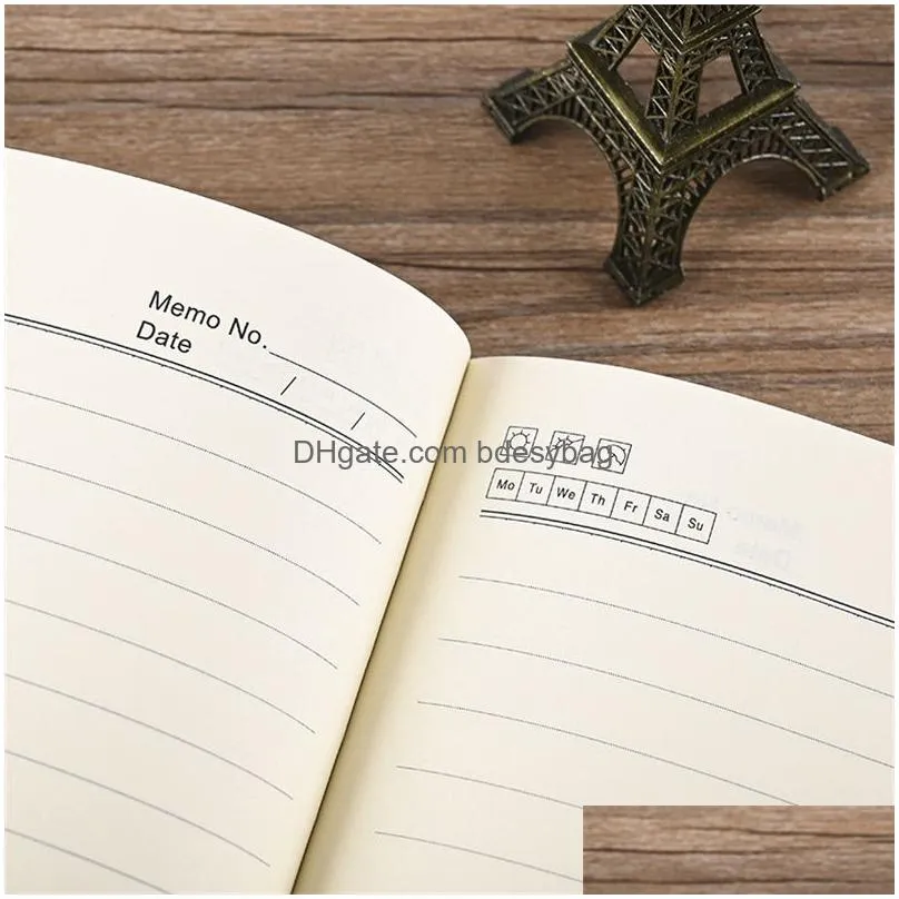 soft cover notebook portable pocket notepad travelers journals school office meeting record notebooks