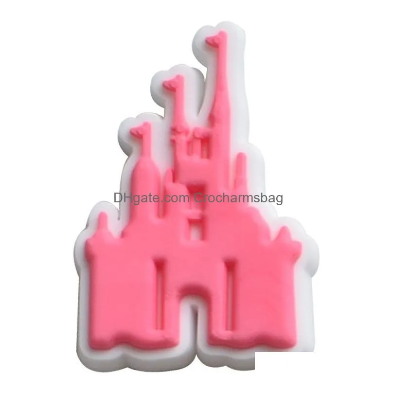 Pink Girls Shoe Charm Parts Accessories Jibitz for Croc Charms Clog Pins Butklc