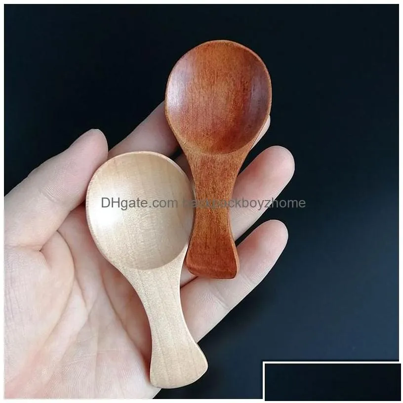 tea scoops small wooden kitchen salt coffee sugar spoons for spice connt jars home cooking accessory drop delivery garden dining bar