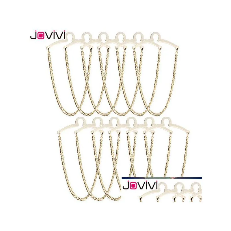 jovivi classic tie chains mens necktie tie clips link chain cravat collar pins brooch mens business shirt accessories factory price expert design quality