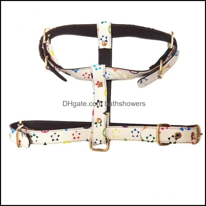 dog collars chest harness vest type small and medium-sized dog traction rope breathable chain prevent pets from getting lost