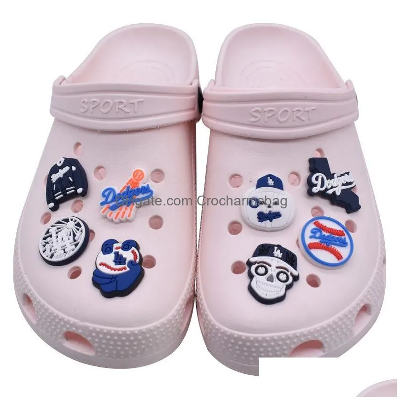 Wholesale Pvc Baseball Shoe Decoration Charms Accessories for Croc Charms Jibbitz