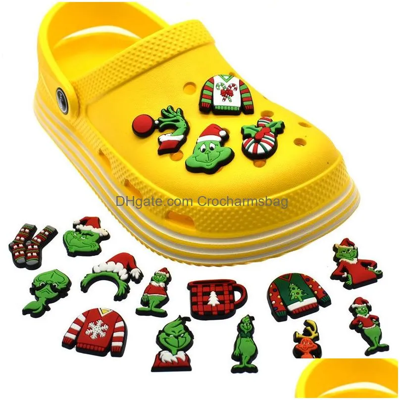 Chritmas Day Croc Charms Shoe Decoration Charm Buckle Jibitz Clog Pins