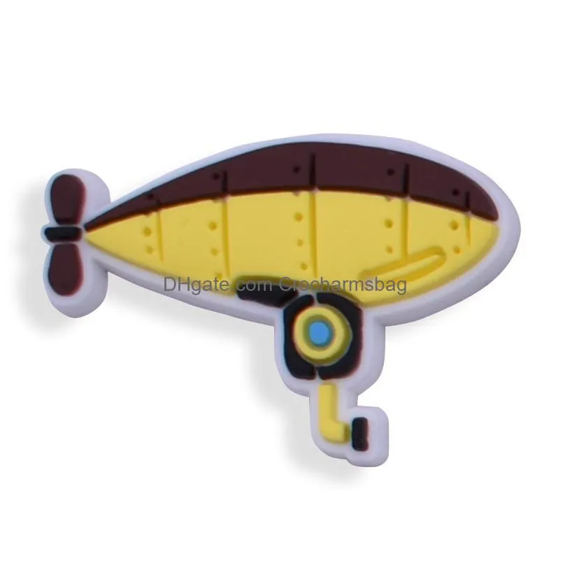 Soft Rubber Yellow Theme Shoe Decoration Charm Jibitz Accessories for Croc Charms Clog Buttons Buckle
