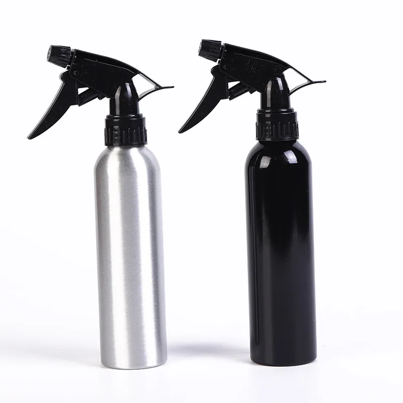 250ML Salon Cosmetics Spray Bottle Can Aluminum Alloy Empty Refillable Fine Mist Bottle Barber Water Sprayer