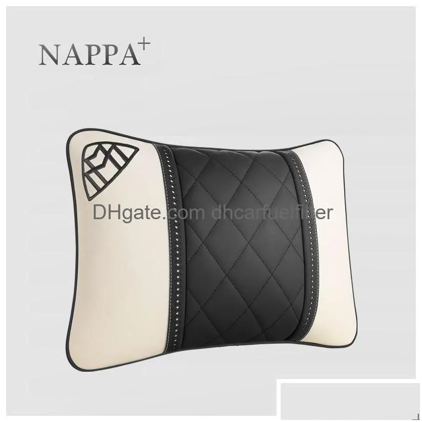 seat cushions premium nappa leather car rest cushion headrest neck pillows for benz  sclass pillow accessories drop delivery