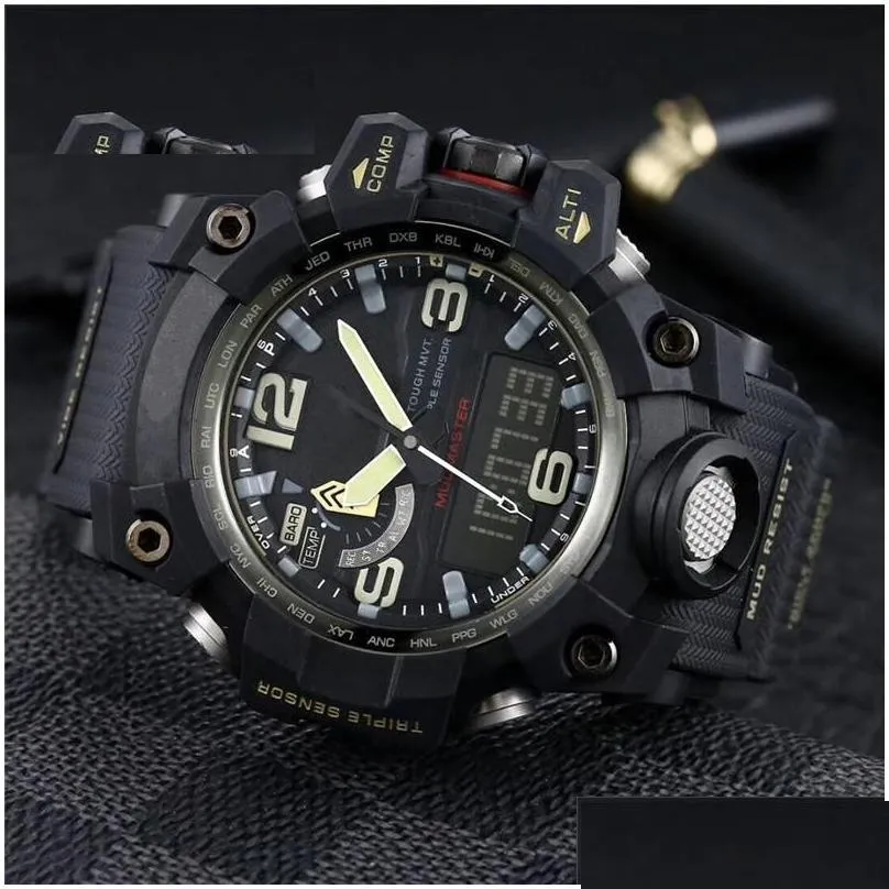 original shock watch digital sport quartz uni 1000 watch solar large dial full feature led world time gwg oak series