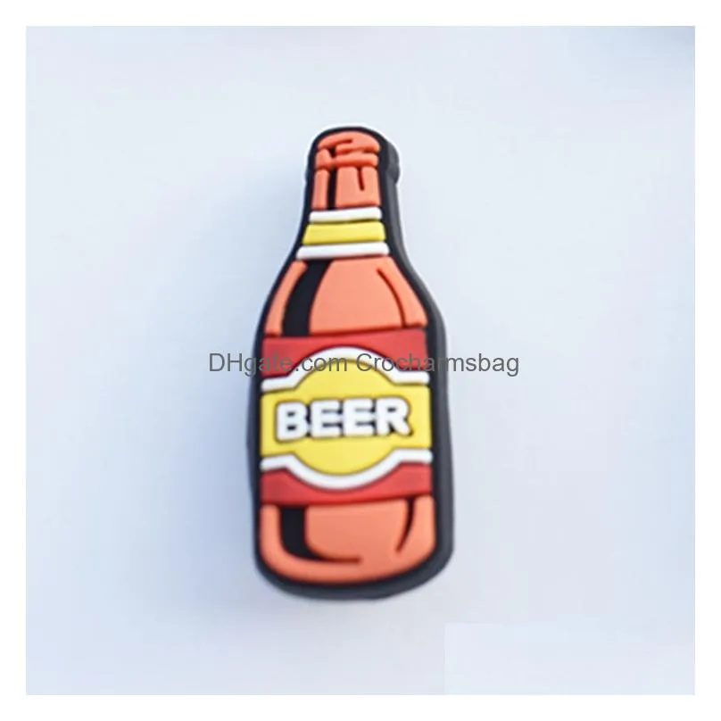 Mexican Bottles Shoe Charm Decorations Accessories Jibitz for Croc Charms Clog Wristband Button Buckle Party Favors Gift