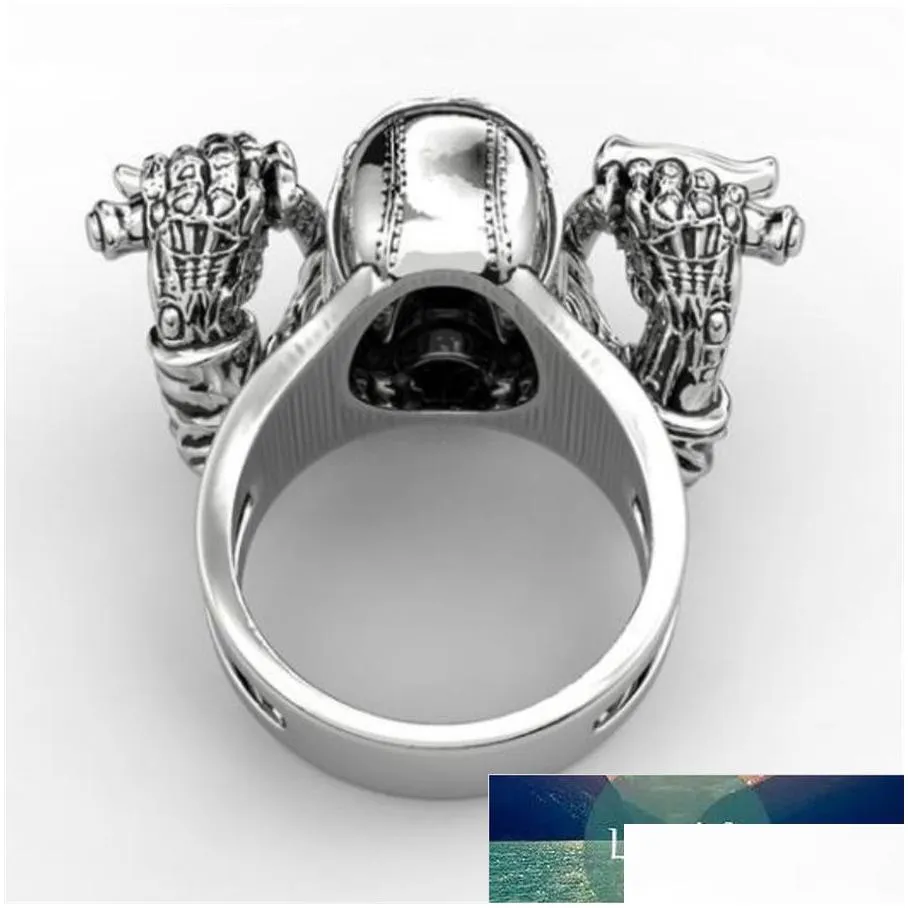 trendy fashion domineering horror skull motorcycle ring mens rock hip-hop party banquet accessories jewelry gifts wholesale factory price expert design