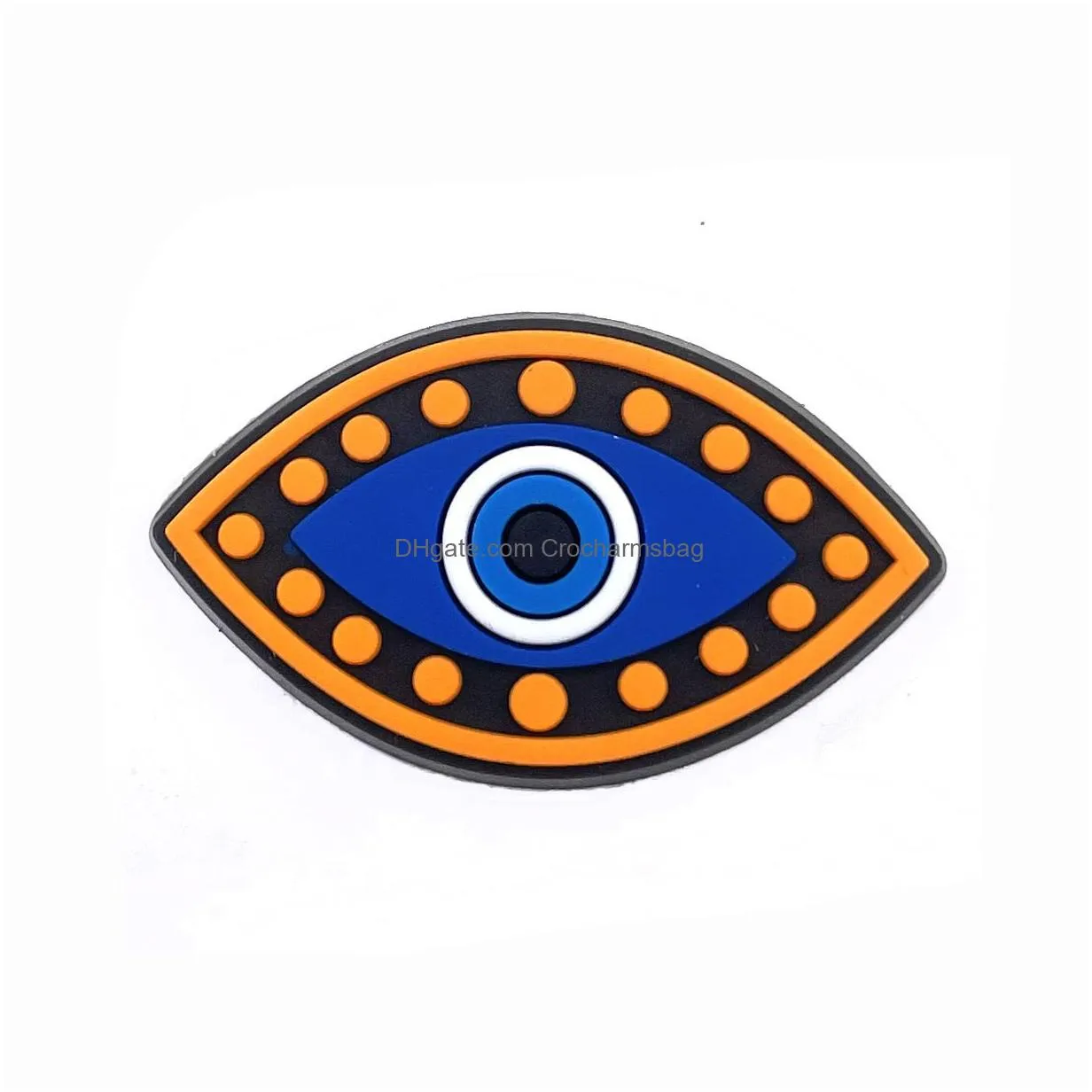 Evil Eye Croc Charms Shoe Decoaration Cham Pvc Buckle Accessories Clog Pins