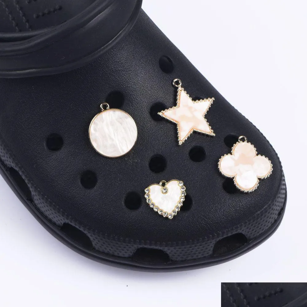designer clog charms for metasl shoes decorations bing diy selling high class metal with diamond design shoe charms