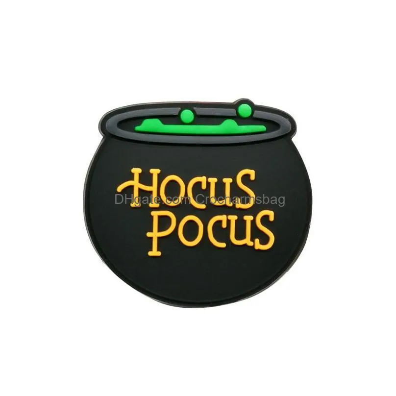 Hocus Pocus Croc Charms Pvc Shoe Decoration Buckle Accessories Clog Buttons Pins Charm
