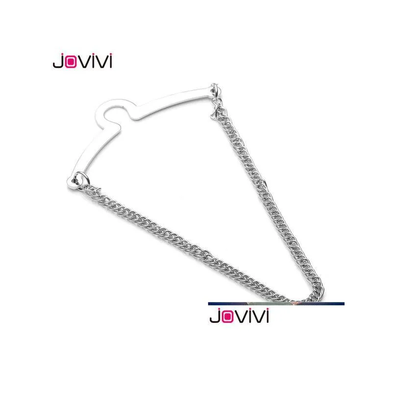 jovivi classic tie chains mens necktie tie clips link chain cravat collar pins brooch mens business shirt accessories factory price expert design quality