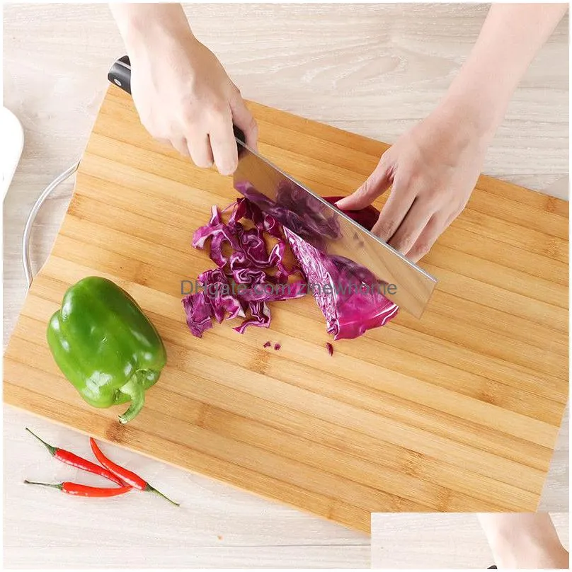 jaswehome natural bamboo cutting board metal handle bamboo wood serving board meat cheese borads chopping kicthen board