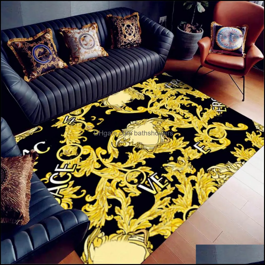 luxury european living room carpet parlor hall floor mat household porch corridor long rug non slip customized size