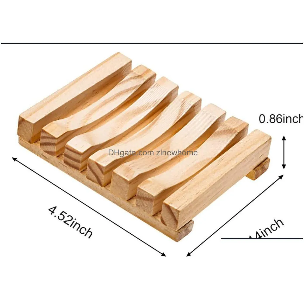 natural wooden soap dish wood soap tray holder storage soap rack plate box container for bath shower plate bathroom