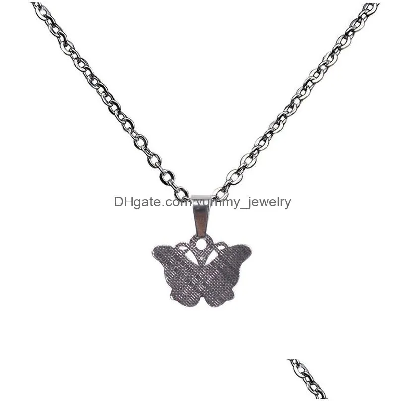 color changing butterfly necklace cute temperature sensing pendant women necklaces fashion jewelry will and sandy