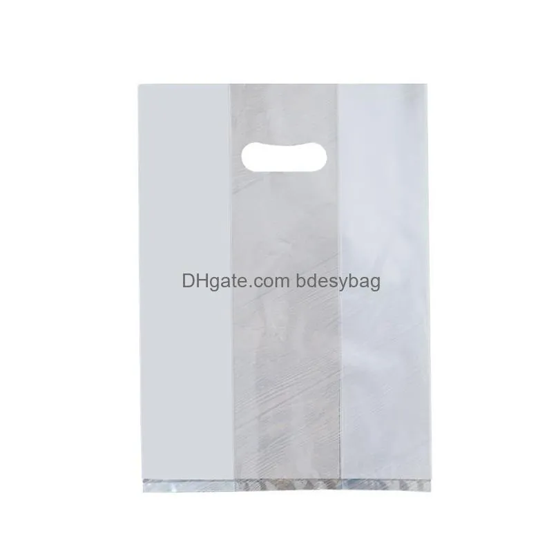 clear plastic bags with handle plastic shopping bag supermarket packing bags party supplies