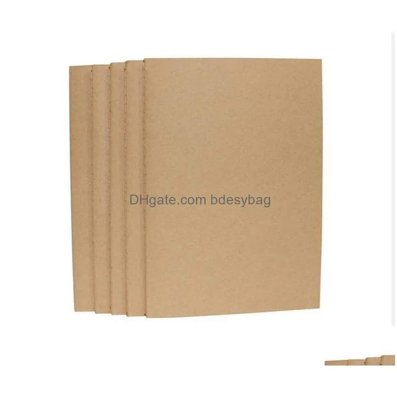 kraft paper notepads notebooks subject notebook 68 pages a5 size travel journal set