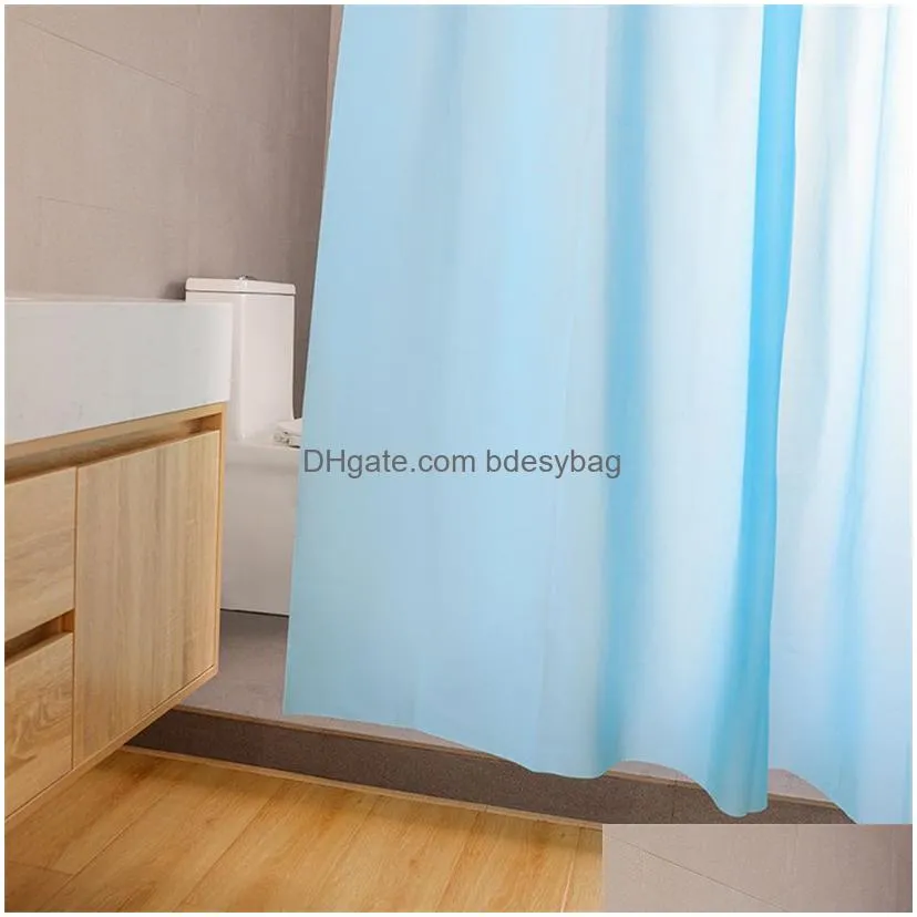 white waterproof thick solid bath curtains for bathroom bathtub large wide bathing cover