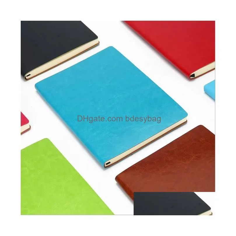 pu leather colorful writing notebook journal diary notebooks daily notepad travel journal for students stationery birthday gift