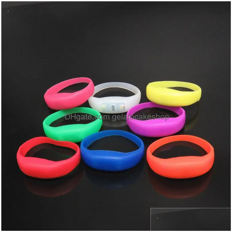 party decoration led silicone glow bracelet glow bracelet boosting props concert glow wrist