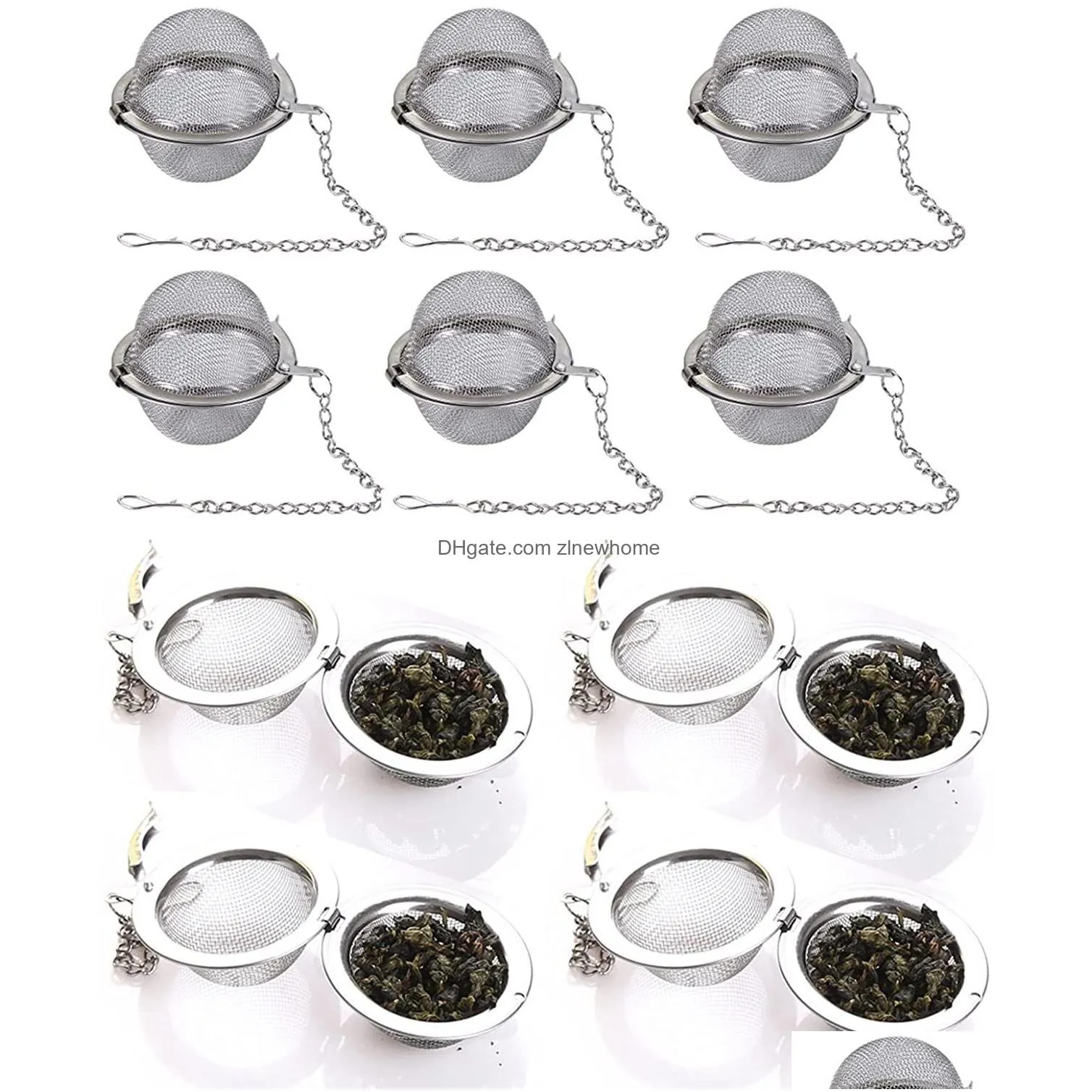 stainless steel spice tea ball tea infuser sphere locking strainer mesh infuser tea filter strainers kitchen tools