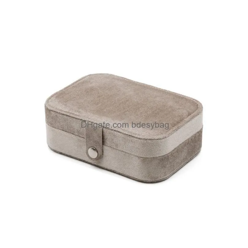 velvet travel jewelry box small jewelry organizer portable display storage case for rings earrings necklace bracelet bangle