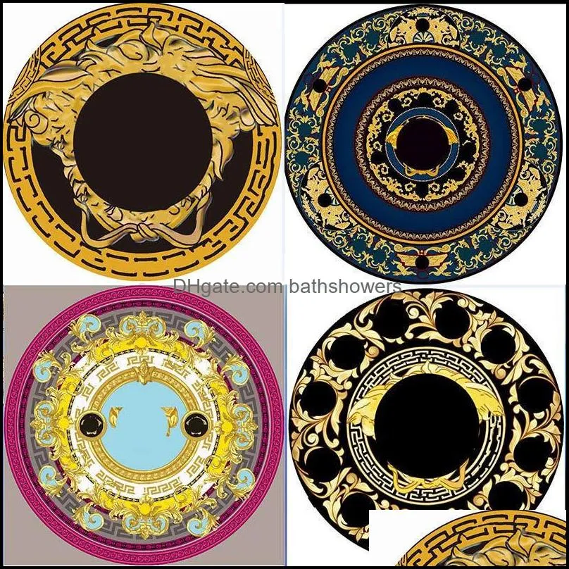 various styles retro cotton round carpets for living room modern bedroom anti slip rugs luxury floor home boho carpet