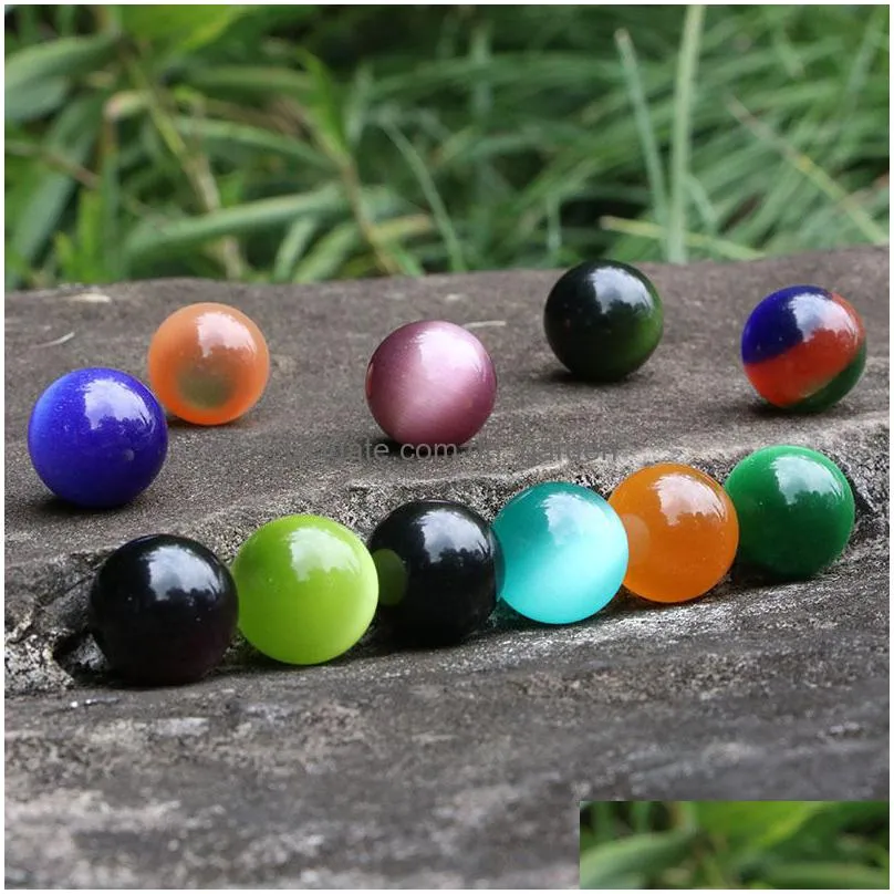 cat eye natural crystal gemstone beads 20pcs/box various charm gemstone loose bead for jewelry making