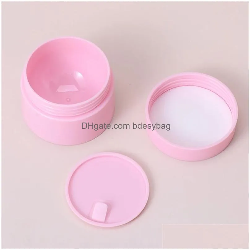 empty container makeup jar cream jar refillable bottle travel bottle colorful cosmetic plastic box