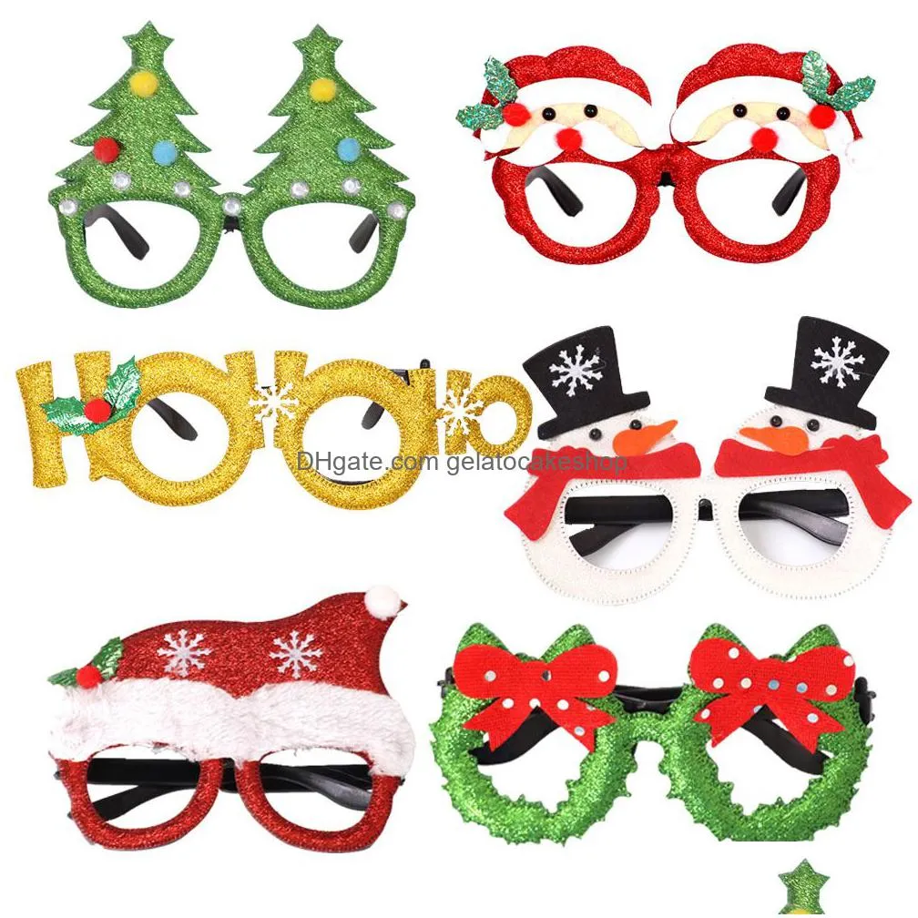 christmas glasses santa claus xmas tree eyeglasses p o prop party decoration supplies 40 designs optional