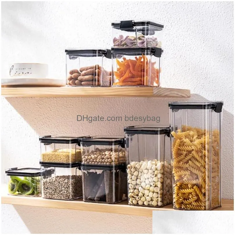 food storage containers kitchen dry food organizers noodle box rice tank