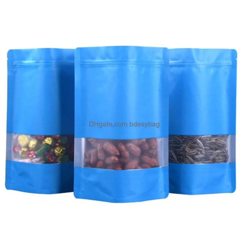 100pcs colorful aluminum foil tea packaging bag coffee bean biscuit baking self adhesive food sealing bags recyclable