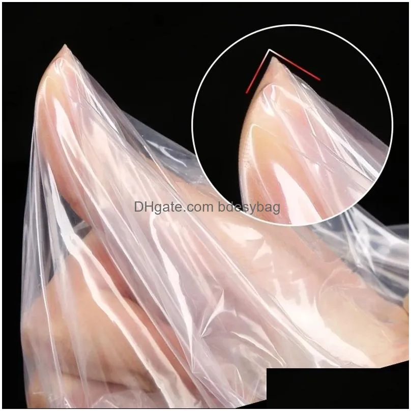 clear plastic bags with handle plastic shopping bag supermarket packing bags party supplies