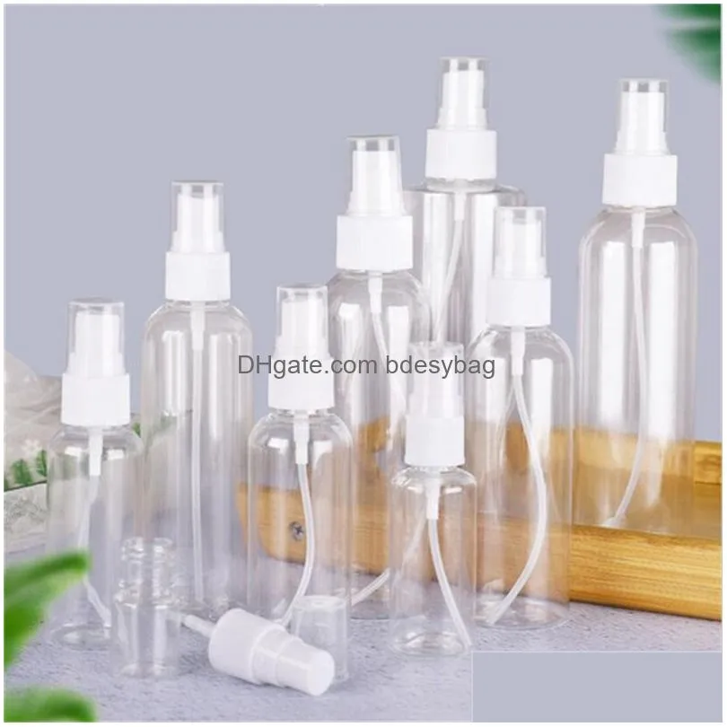 30ml 1oz plastic clear fine mist spray bottles refillable small portable empty bottle for travel  oils perfumes