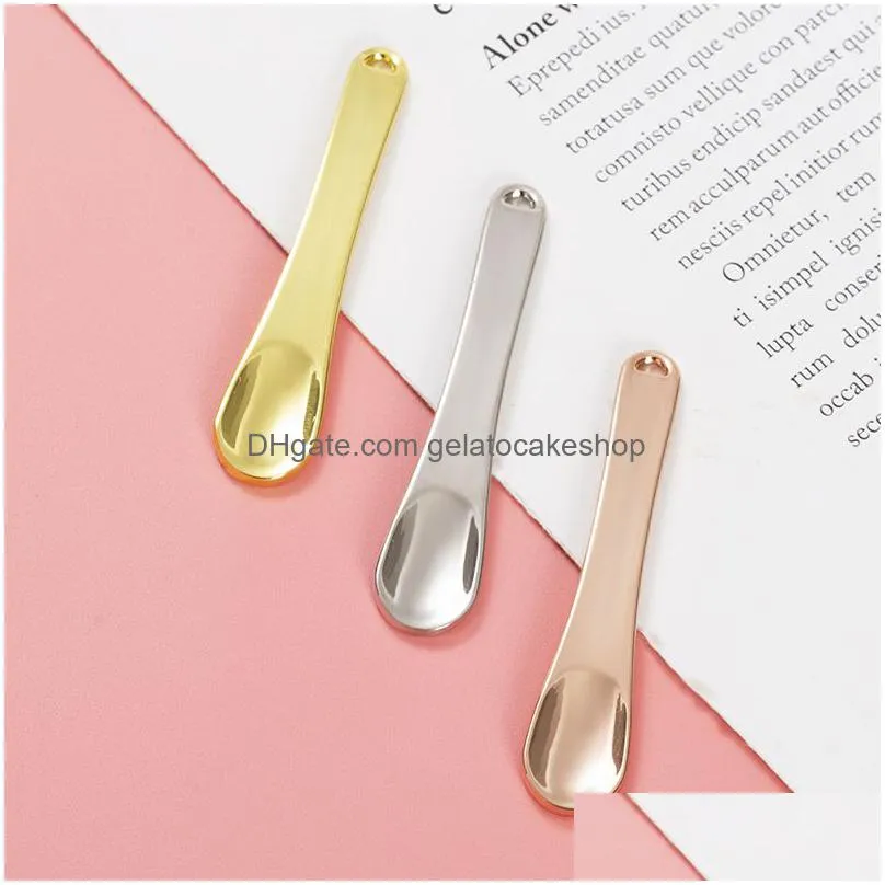 mini face cream spoon facial mask spoon party favor portable skin care beauty cosmetic spatula spoons eye creams stick